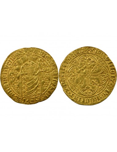 Charles VII 1ere Emission Royal d'or Or 1429 -1461 Montélimar