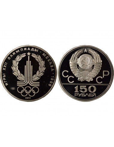 Russie JO Moscou 150 roubles Platine 1977 Saint-Petersbourg