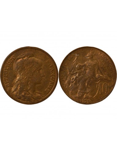 10 Centimes Bronze 1920 A Paris