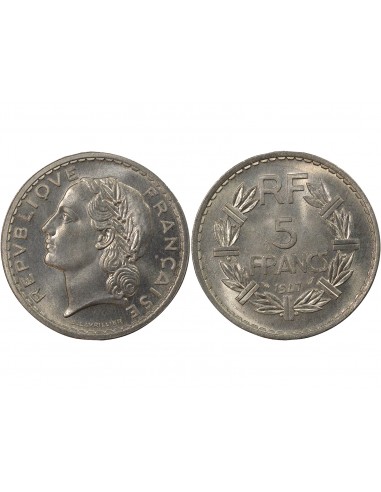 Lavrillier 5 francs Aluminium 1947 A Paris