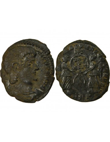 Rome Empire Magnence Aux Victoires Maiorina Cuivre 352 Trèves