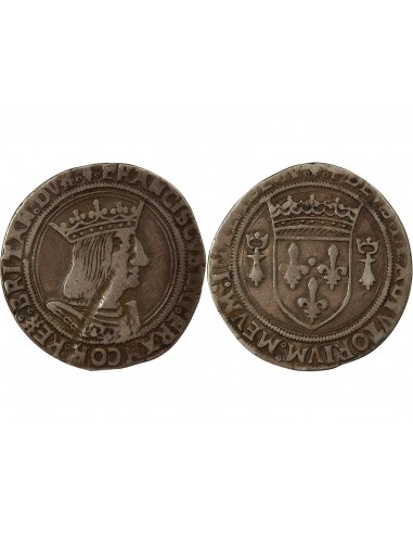 François Ier 3e Type 1 teston Argent 1515-1547 T Nantes