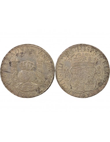 Mexique Charles IV d'Espagne 8 reales Argent 1889 Guadalajara