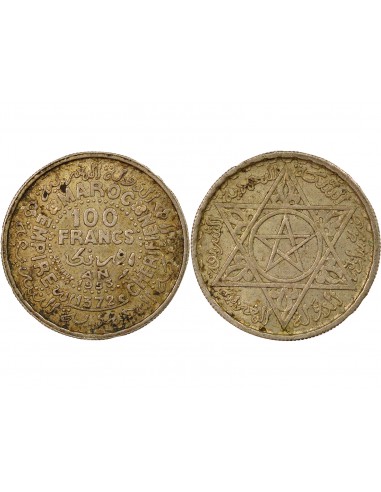 Maroc Mohammed V du Maroc Protectorat Français 1 franc Argent 1372 AH (1953) A Paris