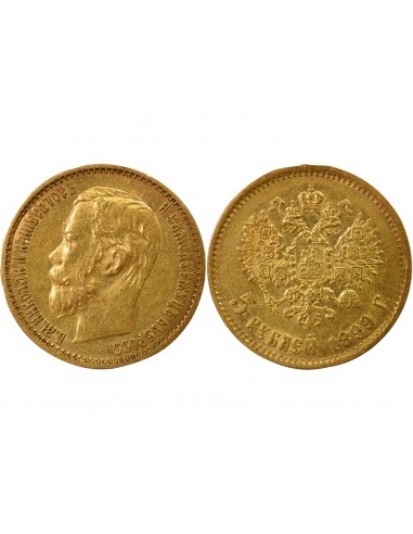 Russie Nicolas II 5 roubles Or 1899 Saint-Petersbourg