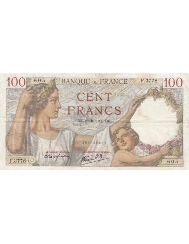 Sully 100 francs 1939