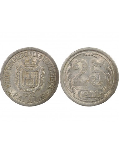 Union Commerciale et Industrielle 25 centimes Aluminium 1922