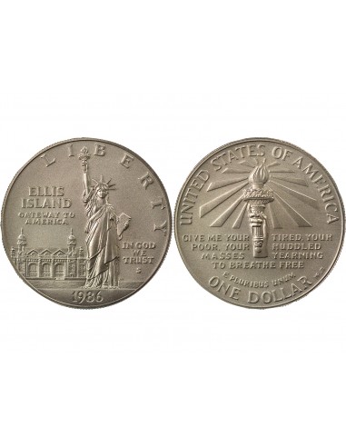 USA Statue de la Liberté 1 dollar Argent 1986 S San Francisco