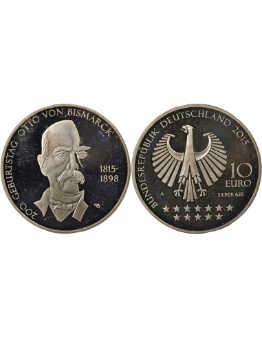 Allemagne Otto von Bismarck Otto von Bismarck 10 euros Argent 2015 A Berlin