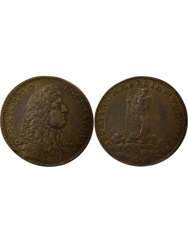 Louis XIV Jeton Cuivre 1678/7