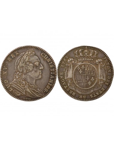 Louis XV Etats de Bretagne Jeton Argent 1764