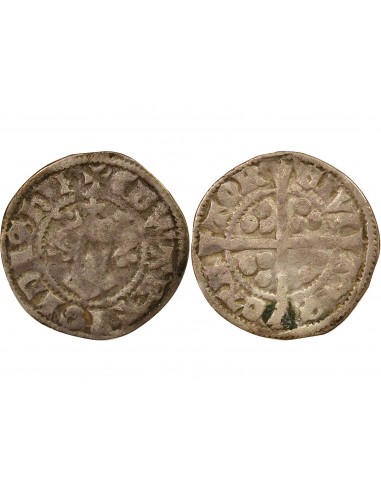 Angleterre Edouard Ier Classe 10cf2 1 penny Argent 1306-1307 Canterbury