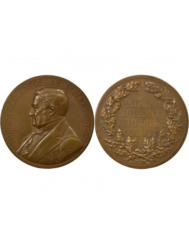 Adolphe Thiers Président Jeton Bronze 1873