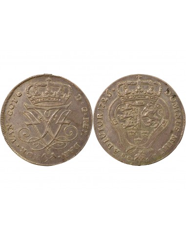 Norvège Frédéric IV du Danemark et de Norvège 1 krone Argent 1726 Kongsberg