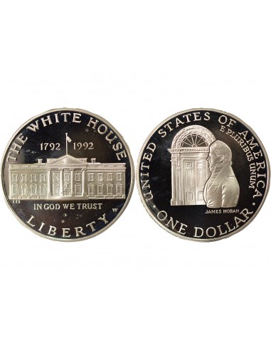 USA White House 1 dollar Argent 1992 W West Point