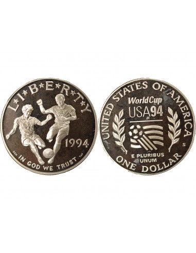 USA Coupe du Monde de Football 1 dollar Argent 1994 S San Francisco