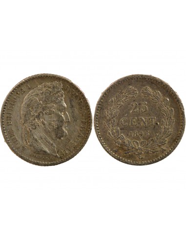 Louis-Philippe Ier 25 centimes Argent 1846 A - Paris