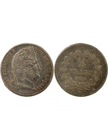 Louis-Philippe Ier 1/4 franc Argent 1833 A - Paris