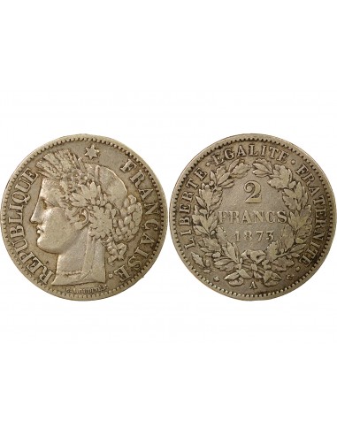 Céres - Demeter IIIe République 2 francs Argent 1873 A - Paris