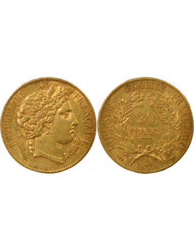 Céres - Demeter 20 francs Or 1850 A - Paris