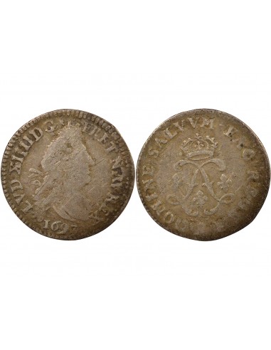 Louis XIV aux Deux L Double Tournois Argent 1693 A - Paris