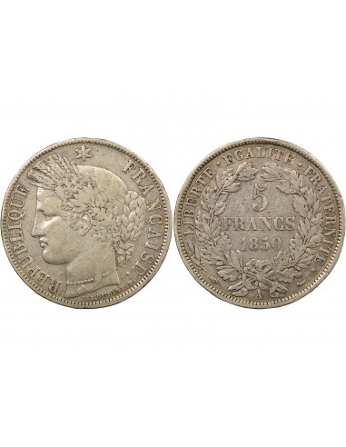 5 Francs Argent 1850 A Paris