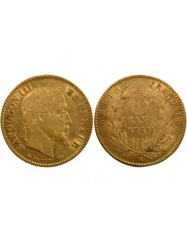 Napoléon III 10 francs Or 1868 A Paris