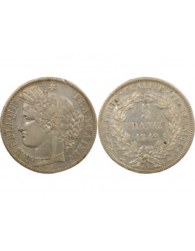 5 Francs Argent 1849 A Paris