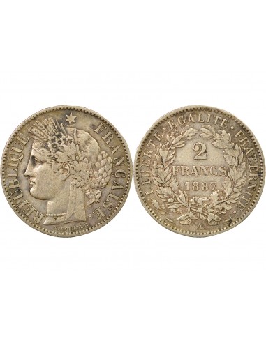 Céres - Demeter 2 francs Argent 1887 A Paris