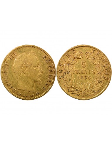 5 Francs Or 1856 A Paris