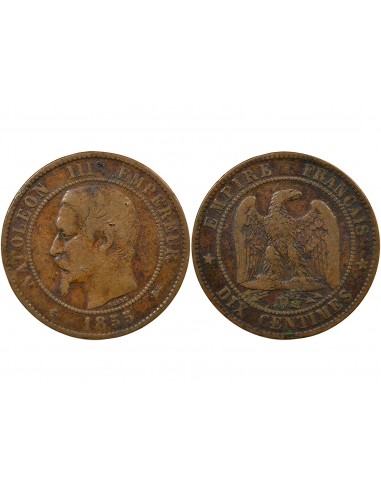 Napoléon III 10 Centimes Bronze 1855 D Lyon