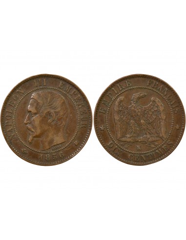 Napoléon III 10 Centimes Bronze 1856 K Bordeaux