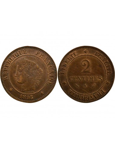 2 Centimes Bronze 1895 A Paris