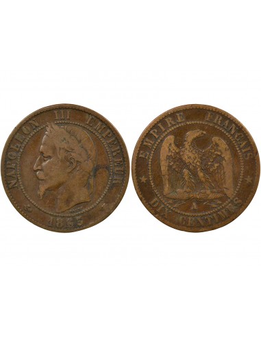 Napoléon III 10 Centimes Bronze 1865 A Paris