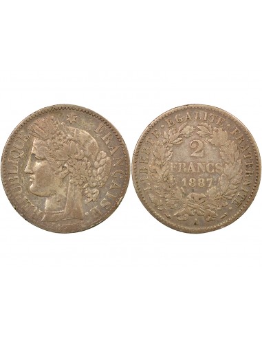 Céres - Demeter 2 francs Argent 1887 A Paris