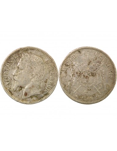 Napoléon III 1 franc Argent 1868 A Paris