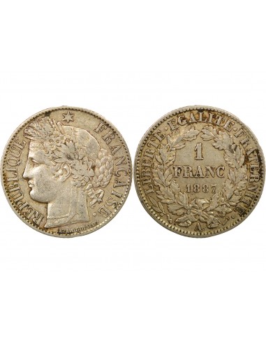 Céres - Demeter 2 Francs Argent 1887 A Paris