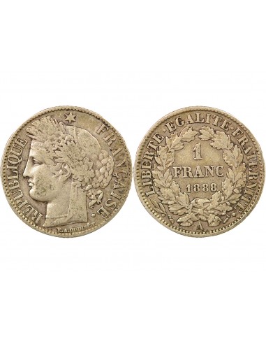 Céres - Demeter 2 Francs Argent 1888 A Paris