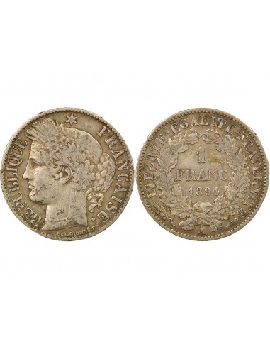 Céres - Demeter 2 Francs Argent 1894 A Paris