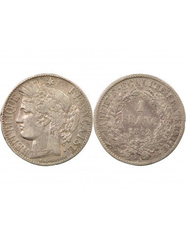 Céres - Demeter 2 Francs Argent 1872 A Paris