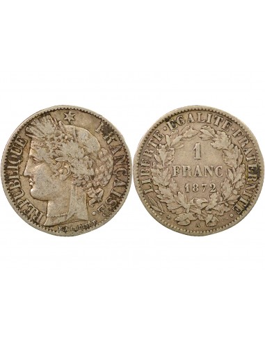 Céres - Demeter 2 Francs Argent 1872 A Paris