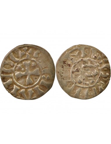 Duché de Bretagne Étienne I de Penthièvre 1 denier Billon 1138-1184 Guingamp