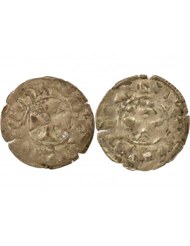 Duché de Bretagne Étienne I de Penthièvre 1 denier Billon 1138-1184 Guingamp