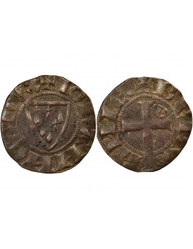 Duché de Bretagne Jean III de Bretagne 1 denier Billon 1316-1341 Saint-Brieuc