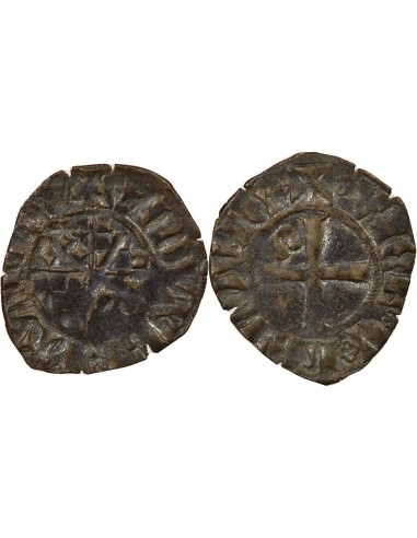 Jean III de Bretagne 1 denier Billon 1317-1319 T Nantes