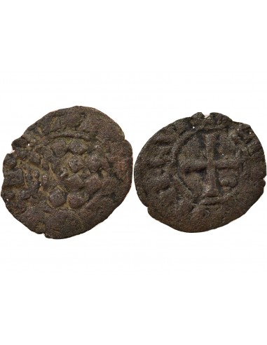 Jean III de Bretagne 1 denier Billon 1301-1312 I Limoges