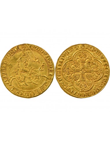 Pays-Bas Louis de Male 1 cavalier d'or Or  1346-1364