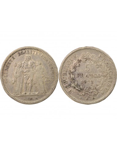 IIIe République 5 francs Argent 1872 A - Paris