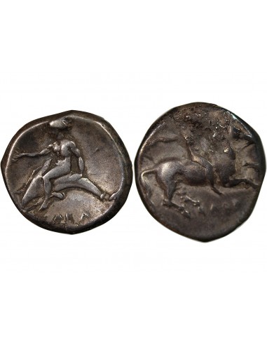 Grèce (Calabre) 1 nomos Argent 302-281 AV JC Tarente