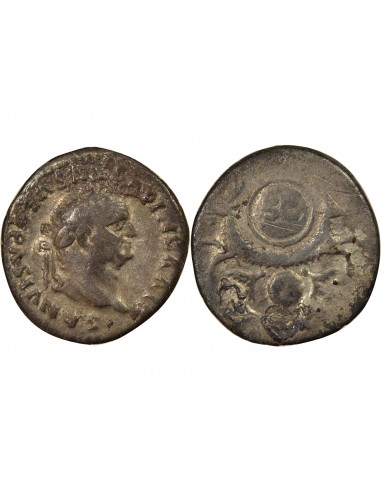 Rome Empire Vespasien Capricornes 1 denier Argent 80 R Rome